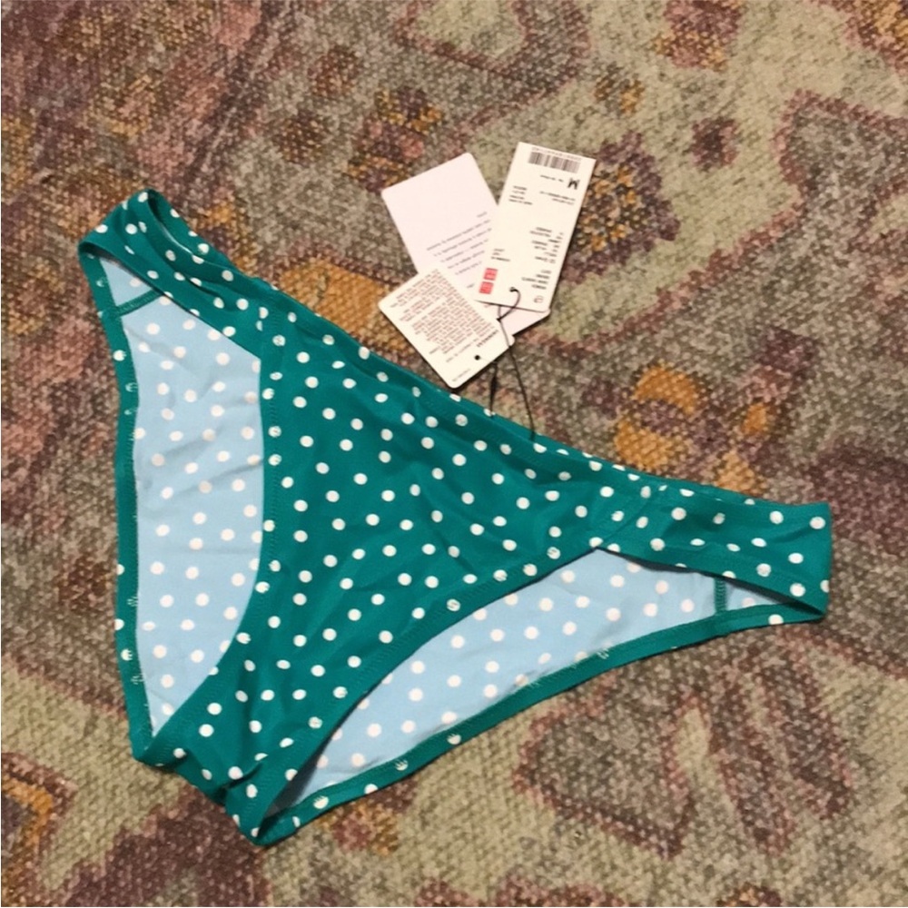 *B2G1* Uniqlo Green Polka Dot Swim Bottoms - NWT